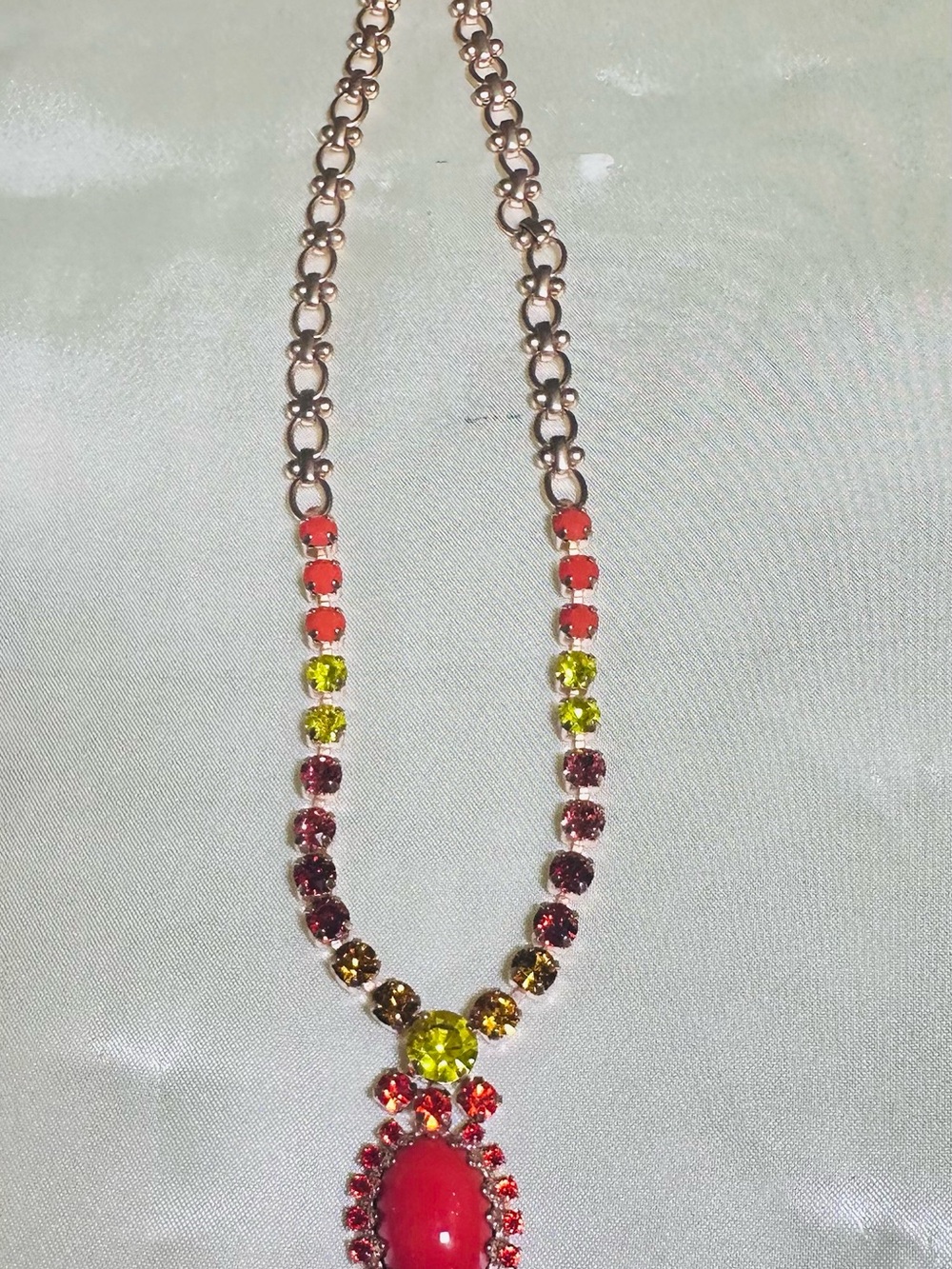 Mariana Autumn Spice Collection Crystal Pendant Necklace